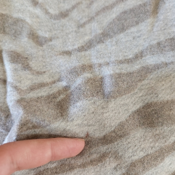 Rails Marlo Flocked Zebra Side Zipe Sweater Sweatshirt - Picture 3 of 7